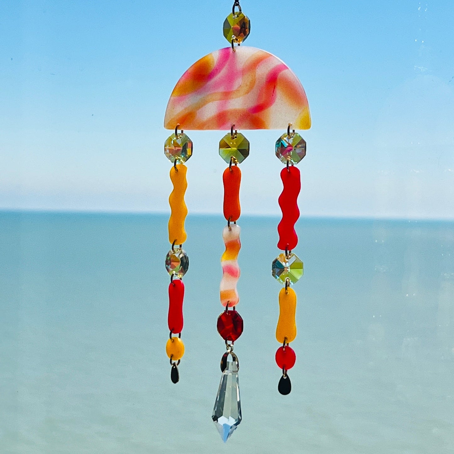 Suncatchers Citrus Swirl Jellyfish Suncatcher