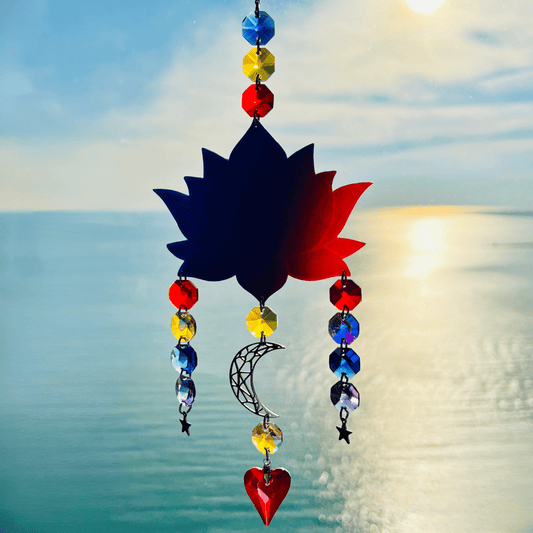 Suncatchers Lotus Solar Glow Suncatcher