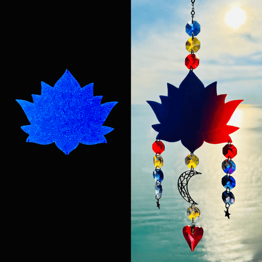 Suncatchers Lotus Solar Glow Suncatcher