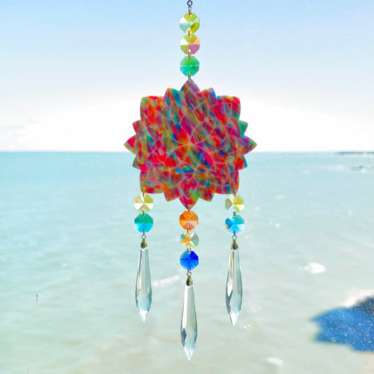 Suncatchers Multicolored Mandala Suncatcher