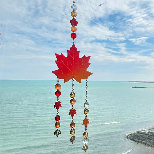 Suncatchers Red / Orange / Golden Maple Leaf Suncatcher