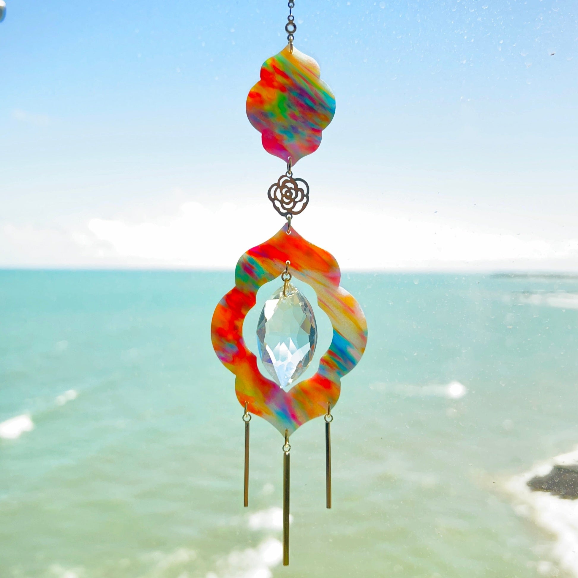 Suncatchers Moroccan Tile Cutout Suncatcher - Artisan Window Decor