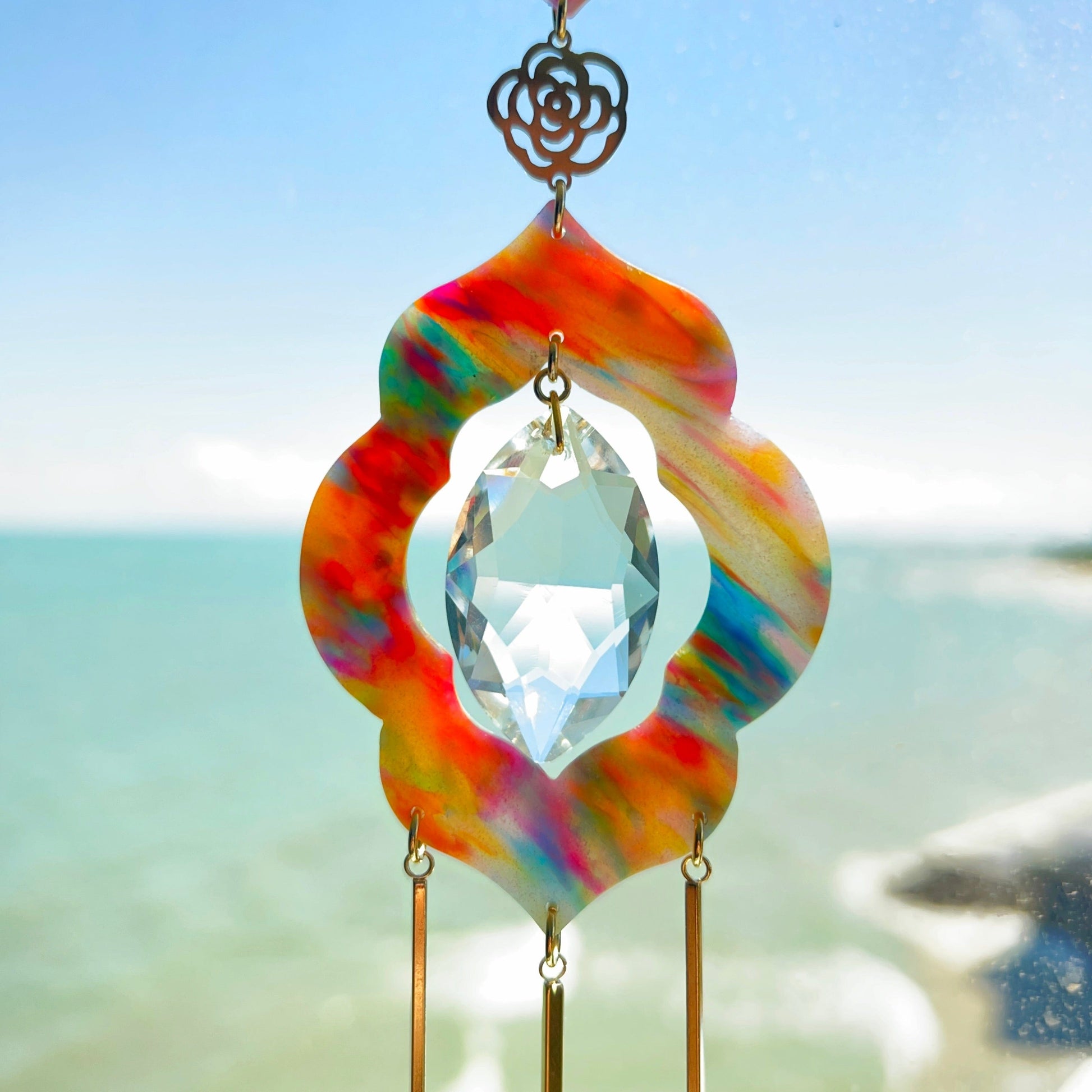 Suncatchers Moroccan Tile Cutout Suncatcher - Artisan Window Decor