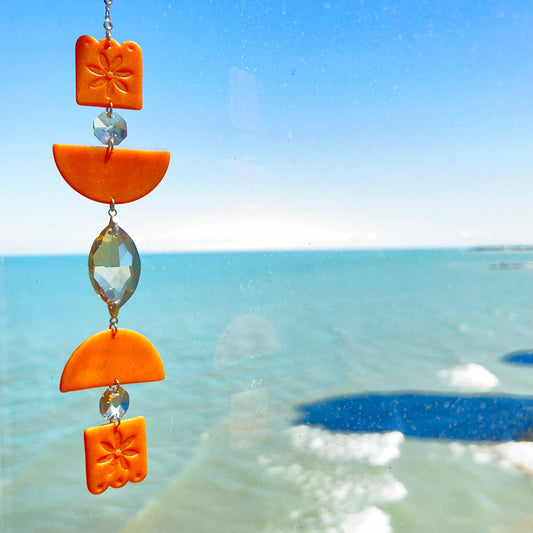 Suncatchers Orange Blooming Suncatcher
