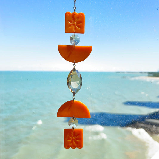Suncatchers Orange Blooming Suncatcher