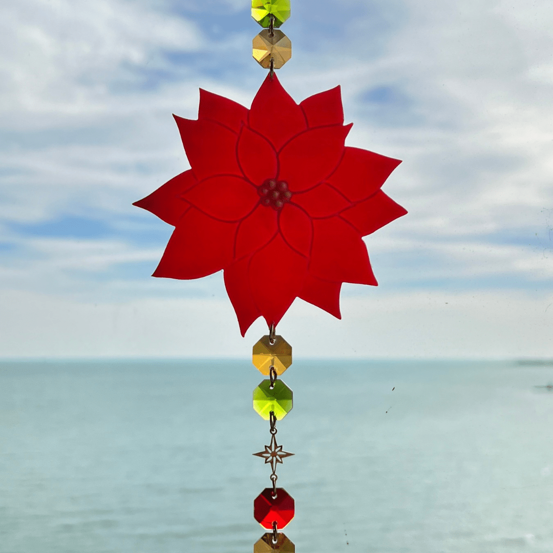 Suncatchers Poinsettia Suncatcher