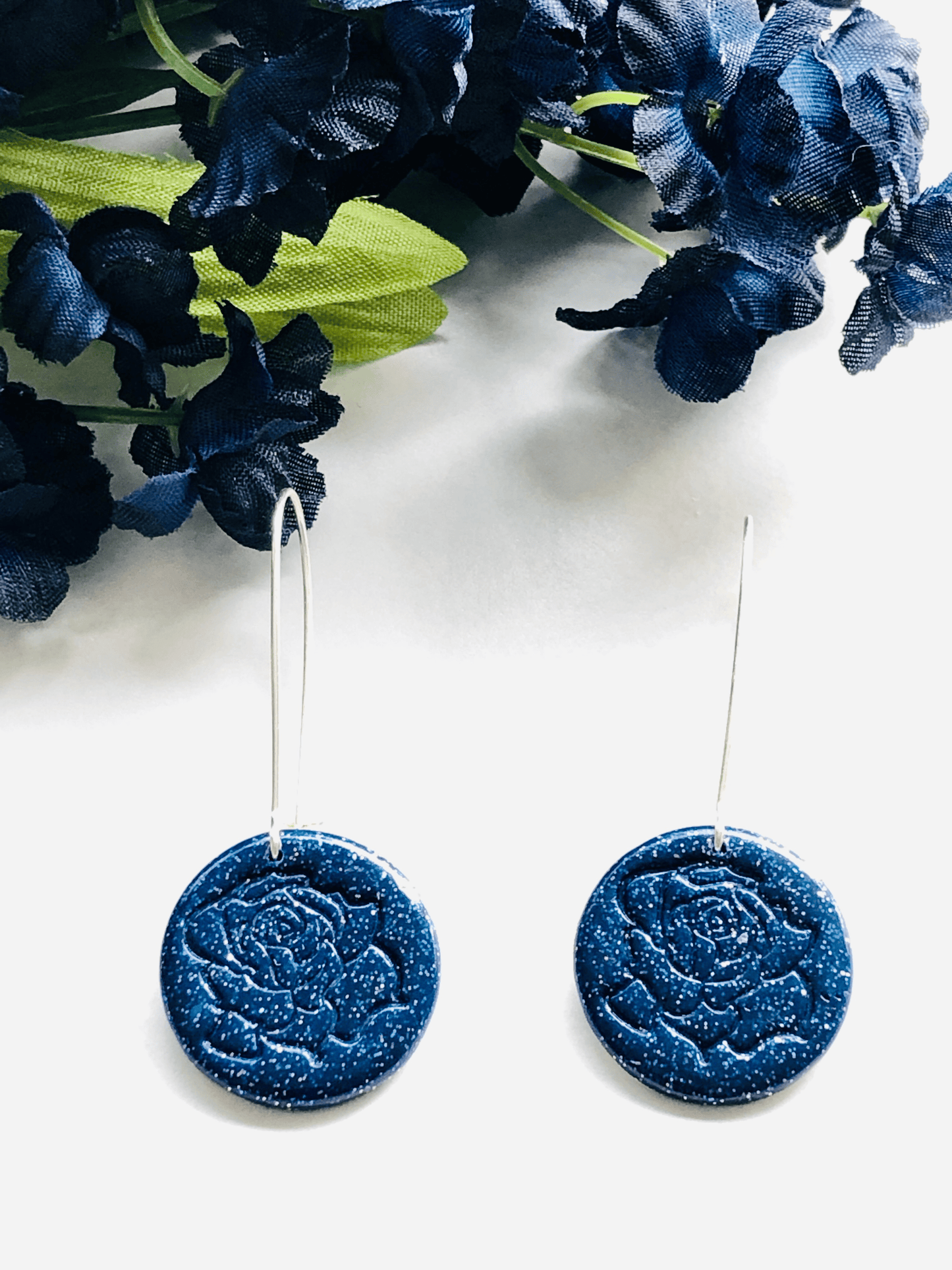 Earring Alya Alya, Polymer Clay Earrings, Pink Clay Earrings, Rose Earrings, Roses