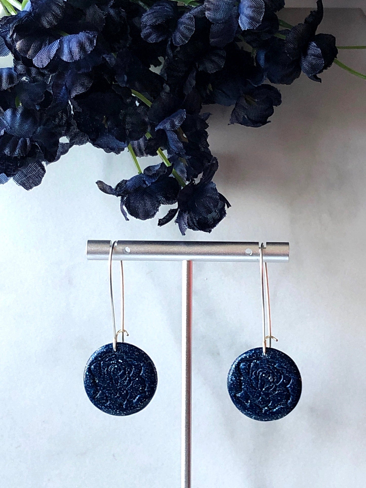 Earring Alya Alya, Polymer Clay Earrings, Pink Clay Earrings, Rose Earrings, Roses