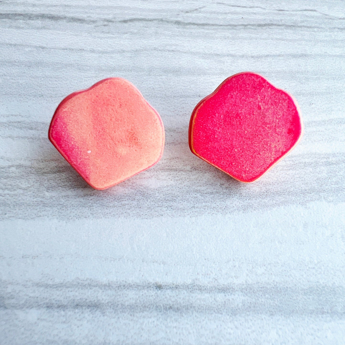 Earrings Orange & Pink Petal Stud Earrings