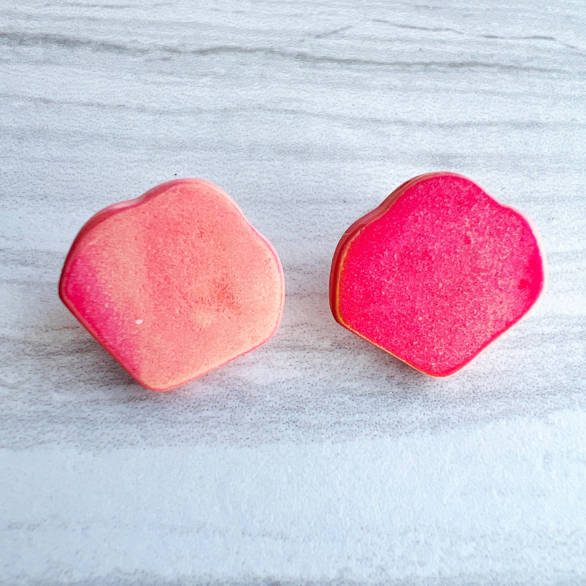 Earrings Orange & Pink Petal Stud Earrings