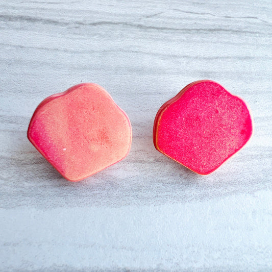 Earrings Orange & Pink Petal Stud Earrings