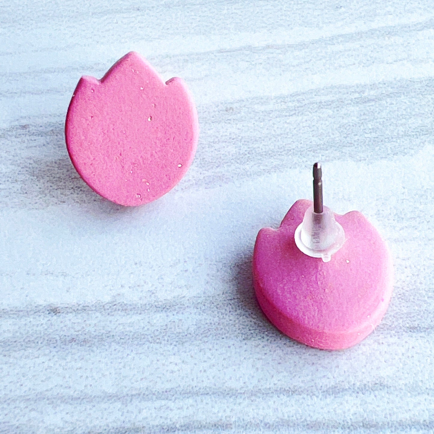 Earrings Pinkish Purple Tulip Stud Earrings