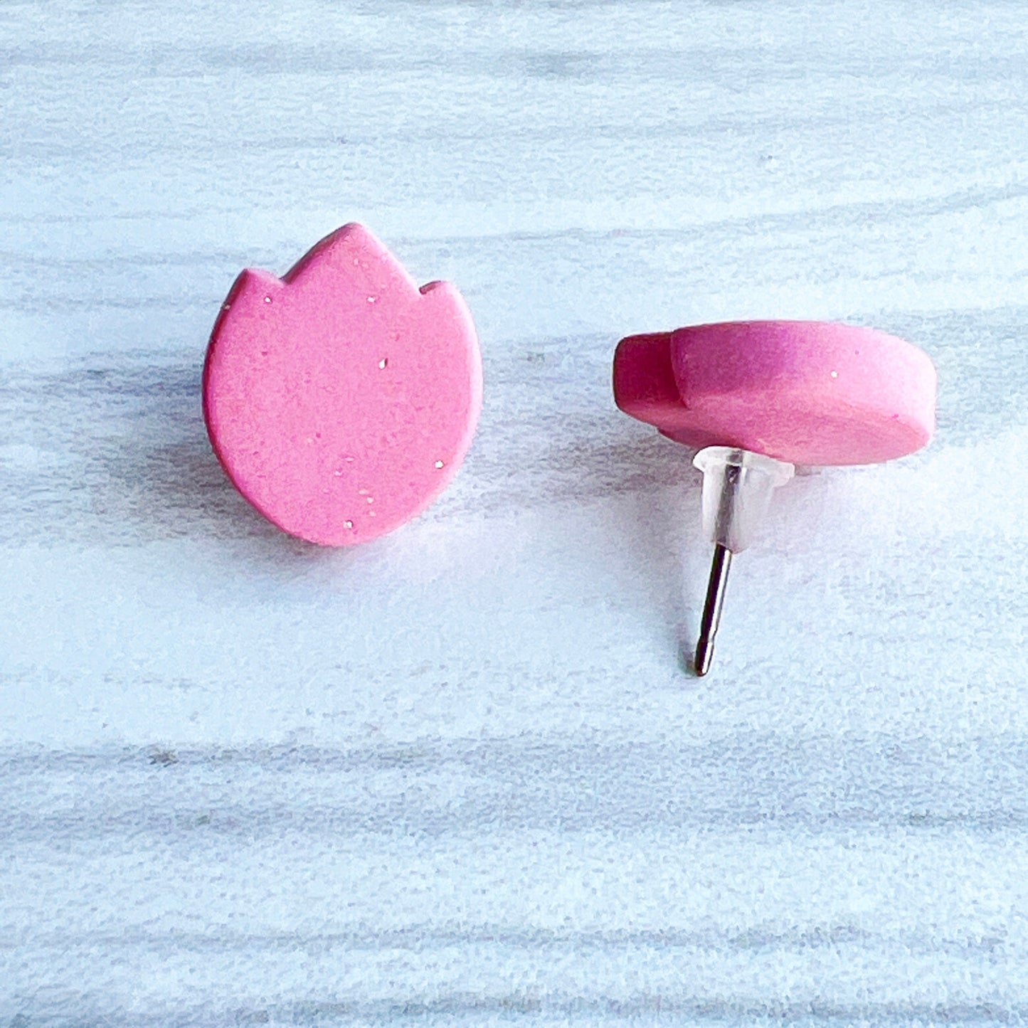 Earrings Pinkish Purple Tulip Stud Earrings