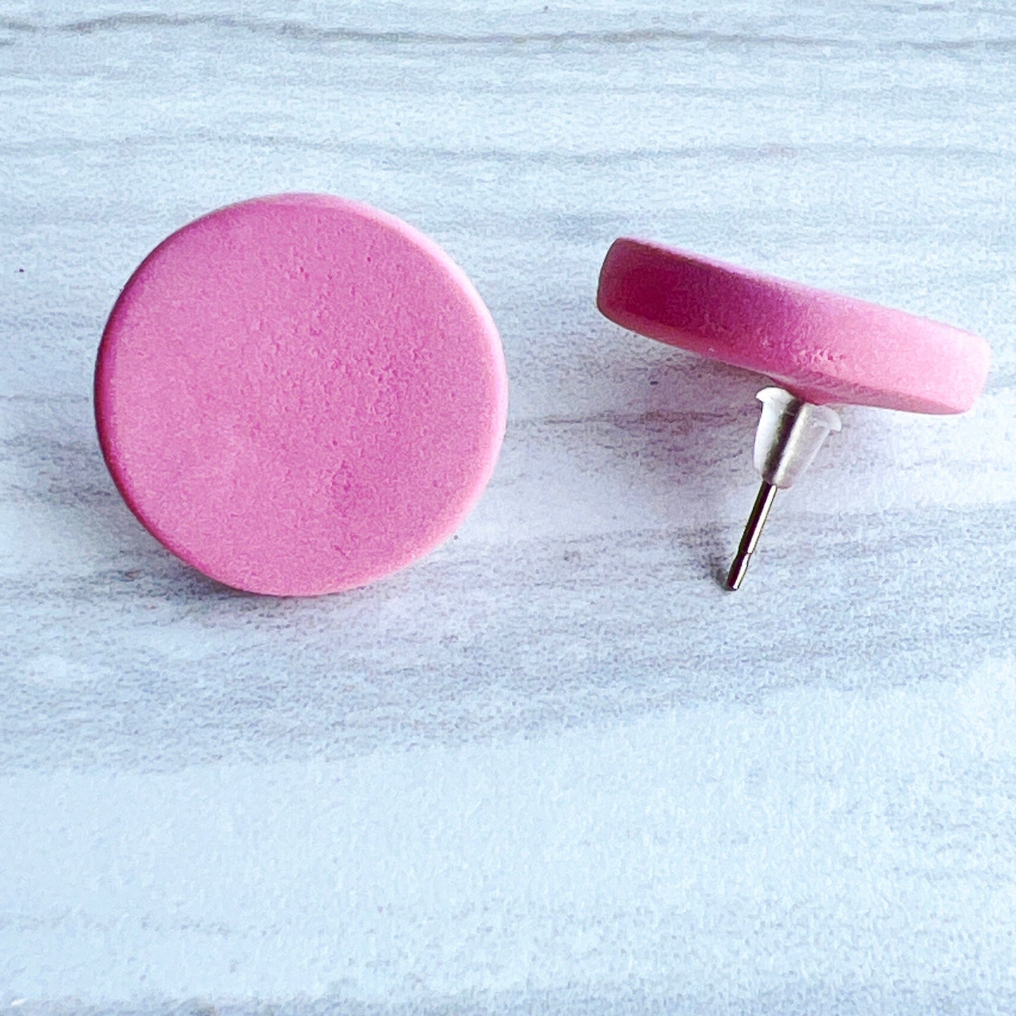 Earrings Purple Circle Stud Earrings