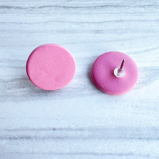 Earrings Purple Circle Stud Earrings