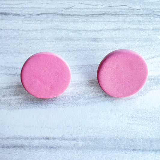 Earrings Purple Circle Stud Earrings