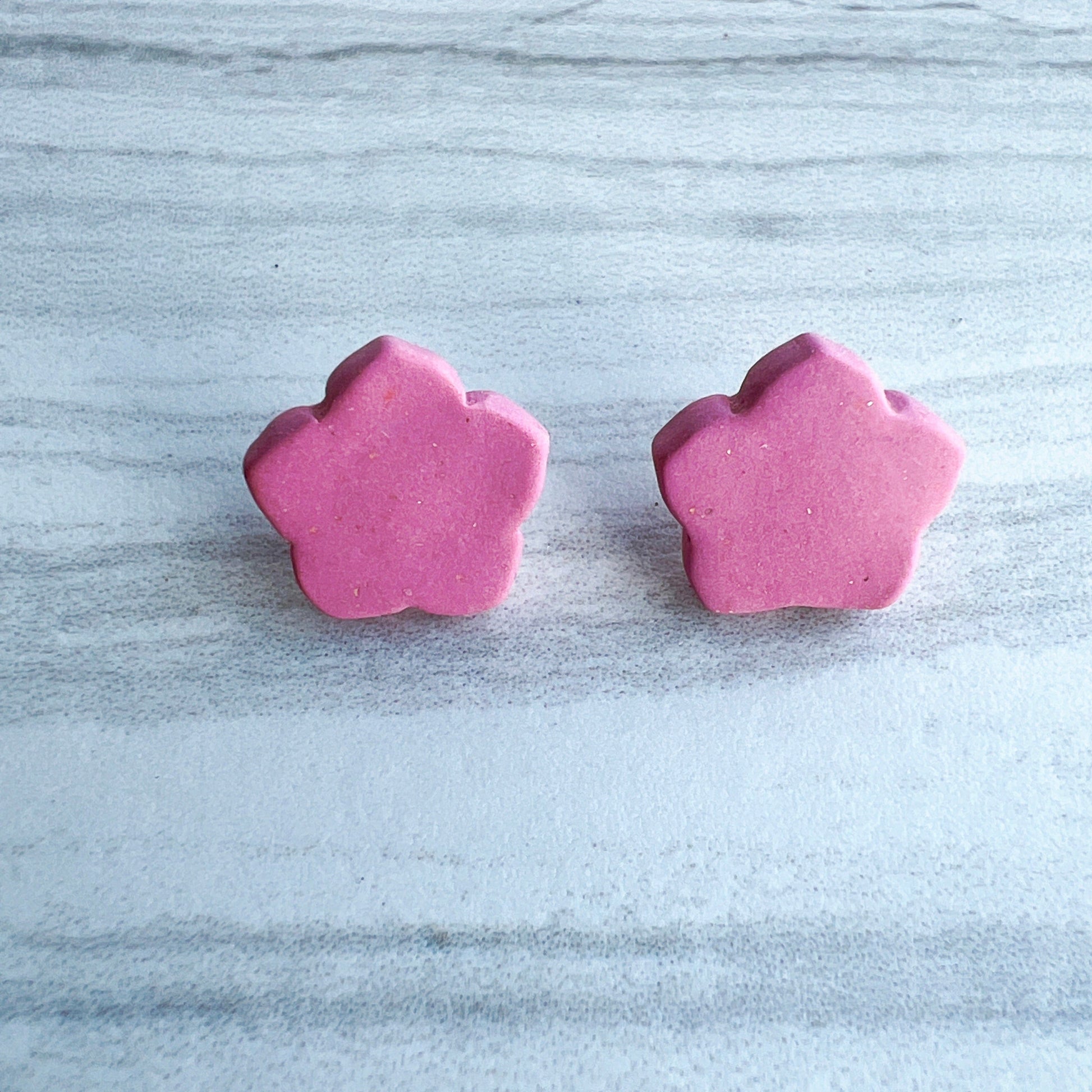 Earrings Purple Flower Stud Earrings