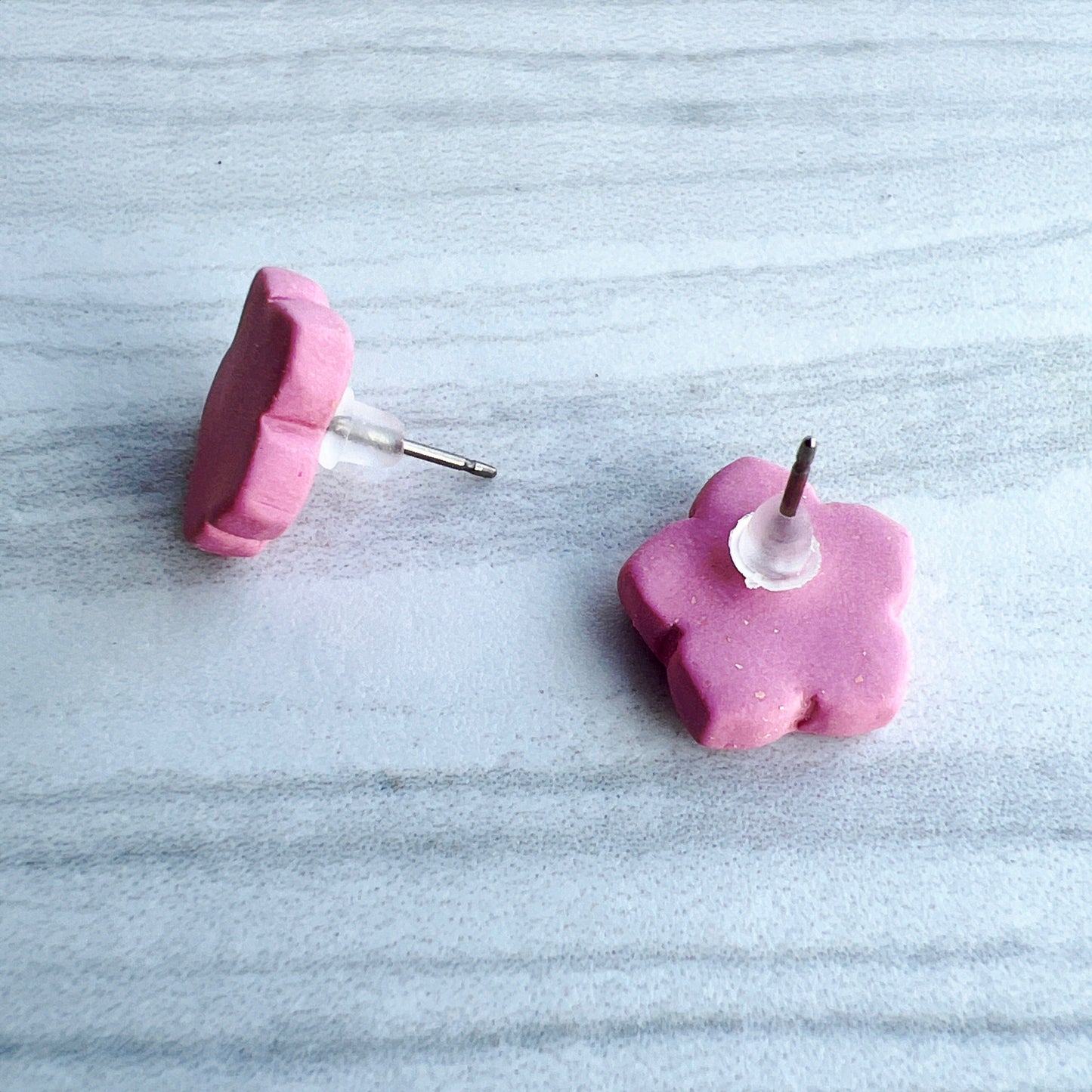 Earrings Purple Flower Stud Earrings