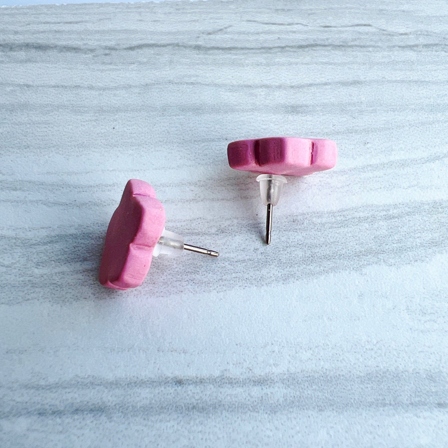 Earrings Purple Flower Stud Earrings