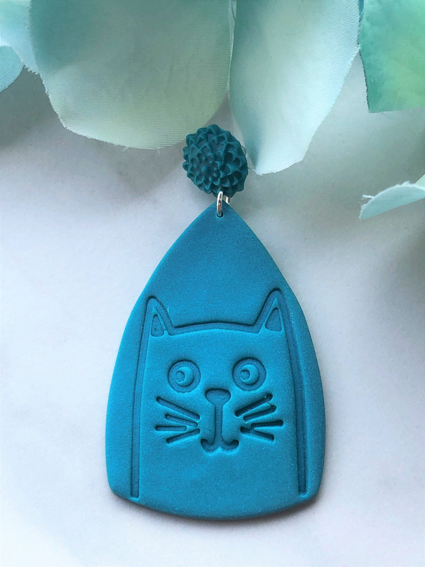 Earring Seth Seth, Cat Earrings, Polymer Clay Earrings, Polymer Clay Cat Earrings