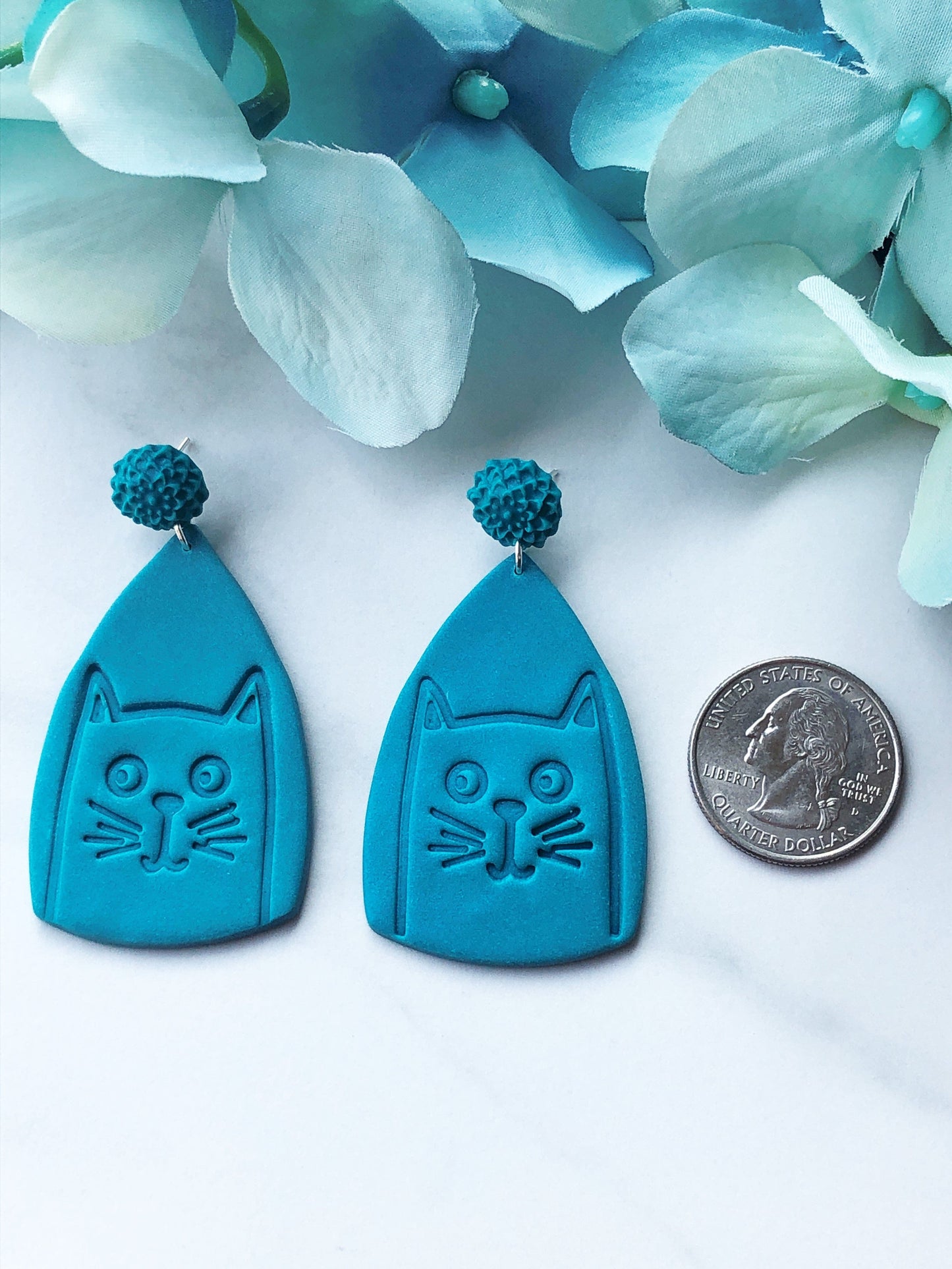 Earring Seth Seth, Cat Earrings, Polymer Clay Earrings, Polymer Clay Cat Earrings
