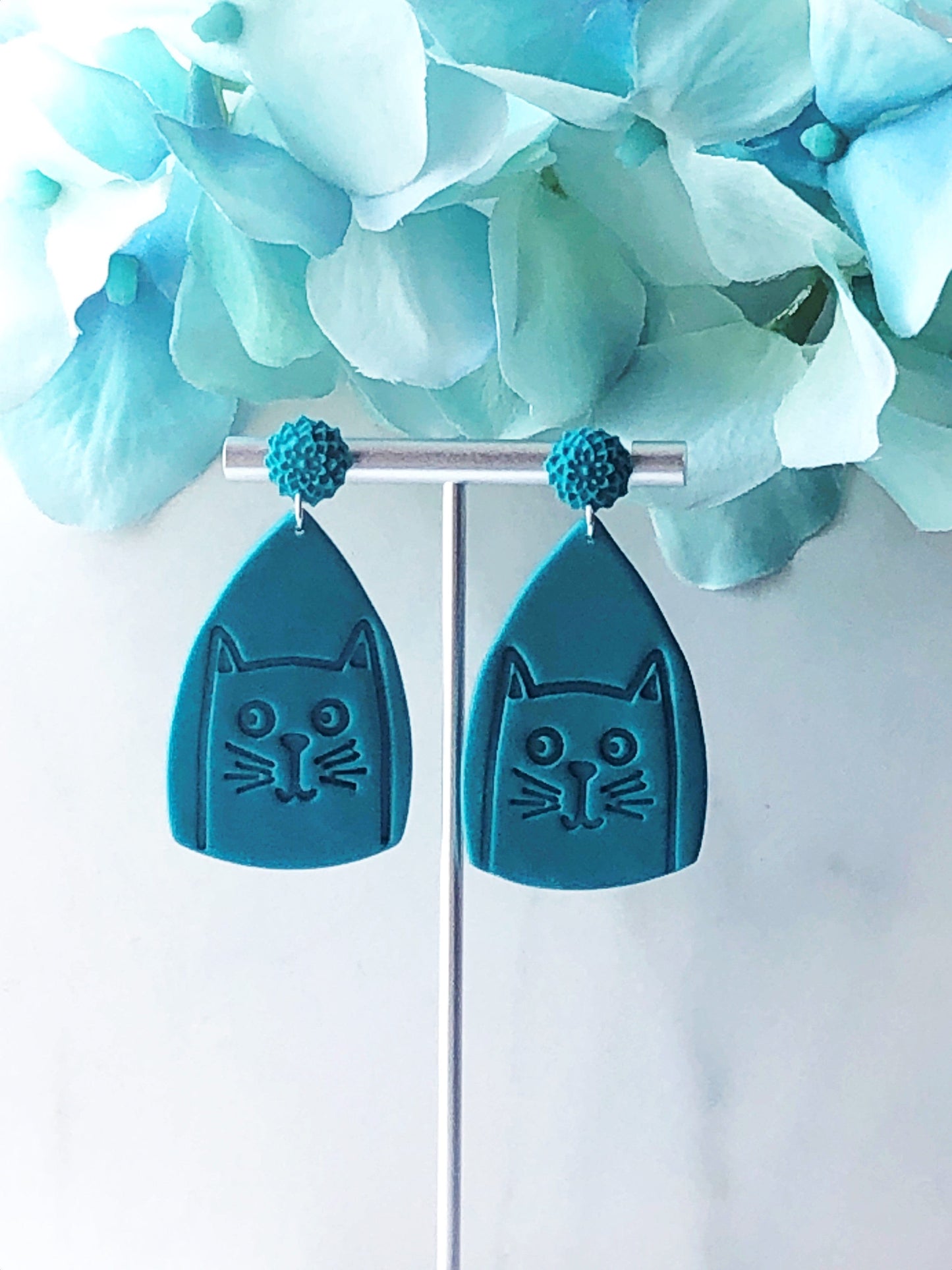 Earring Seth Seth, Cat Earrings, Polymer Clay Earrings, Polymer Clay Cat Earrings