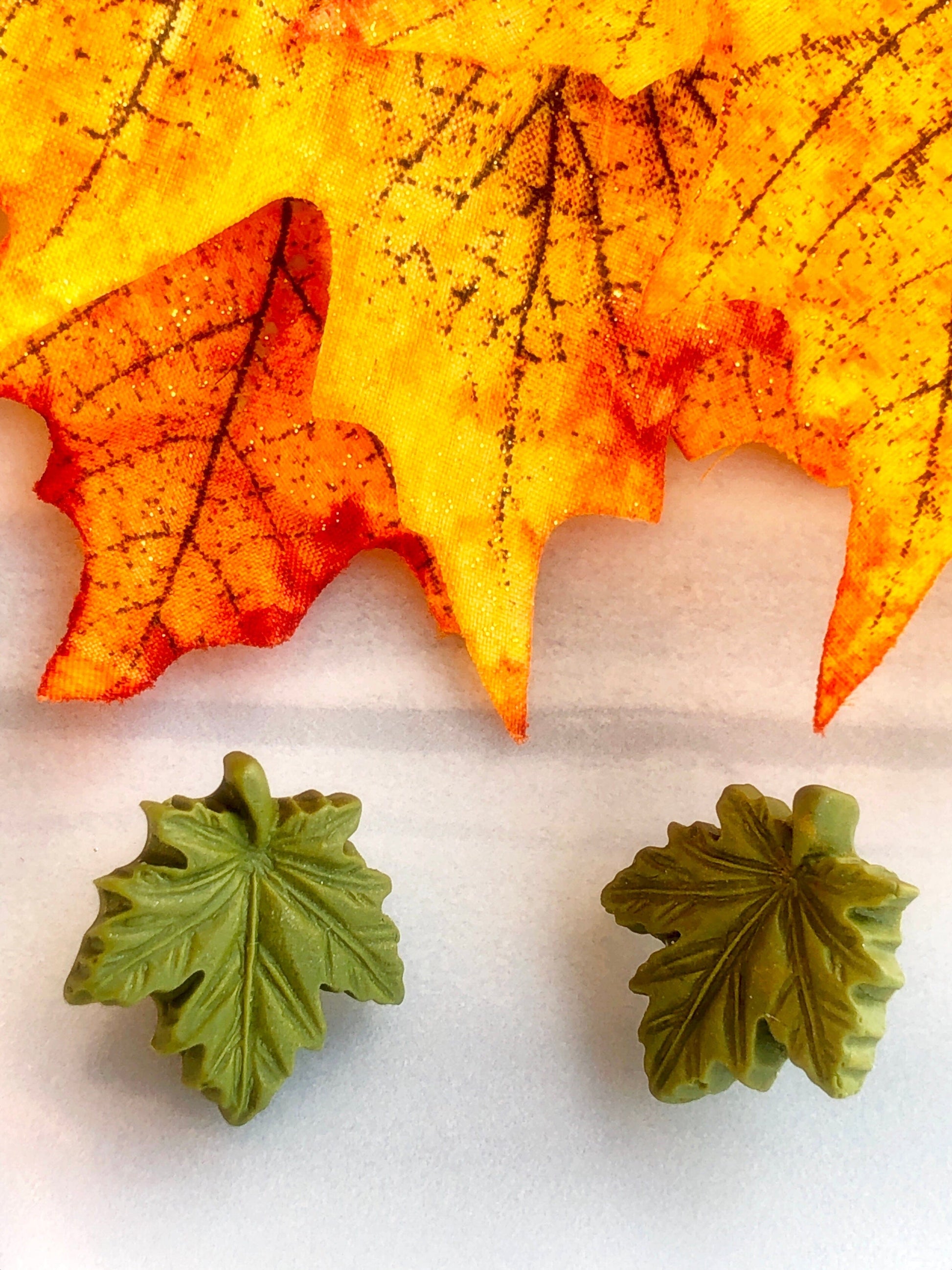 Earrings Maple Leaf Stud Earrings