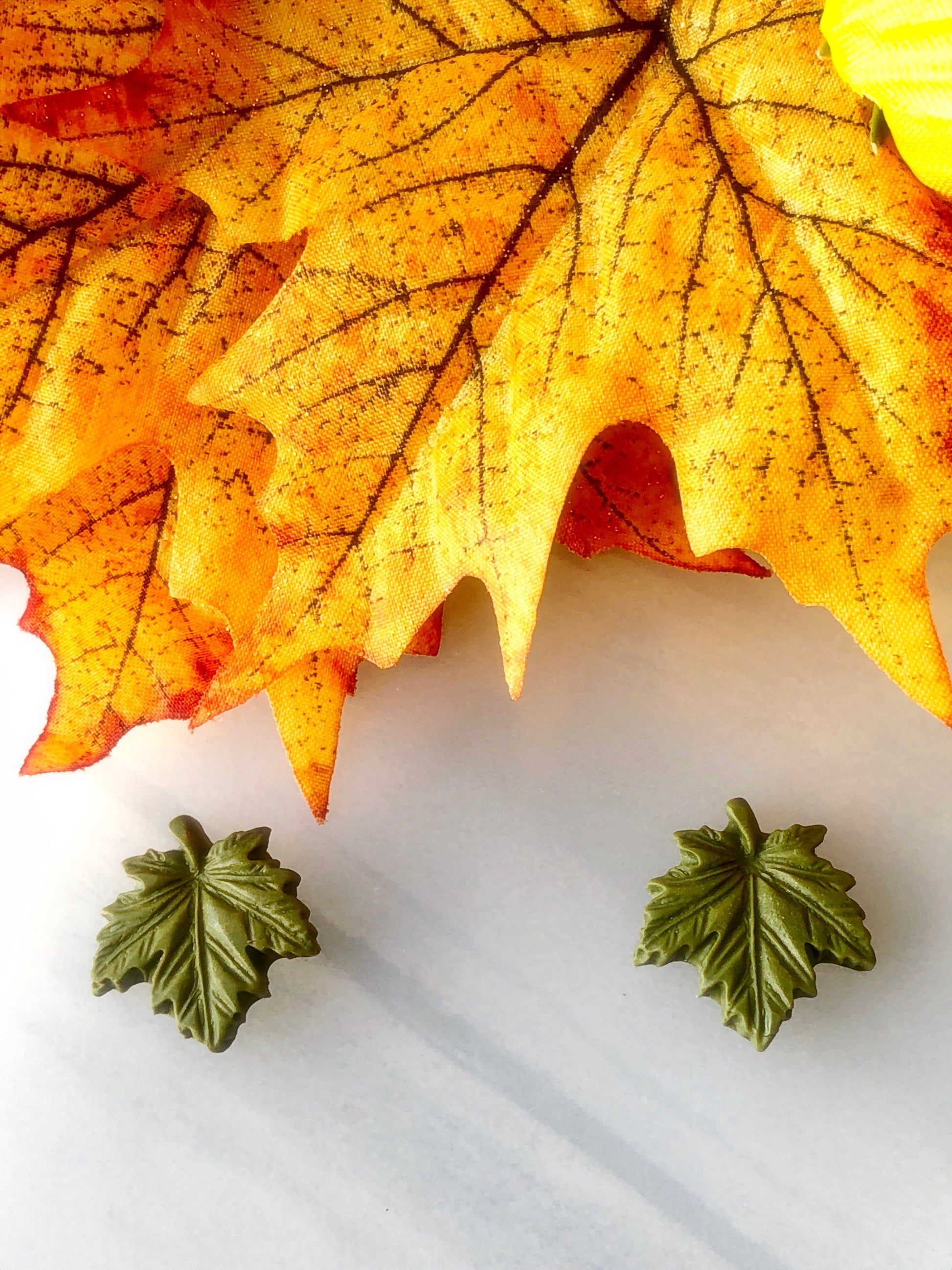 Earrings Maple Leaf Stud Earrings
