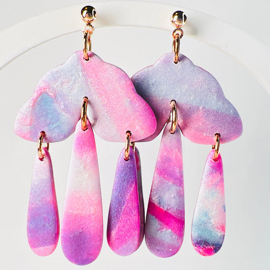 Earrings Nayeli - Pastel Scalloped Arch Earrings