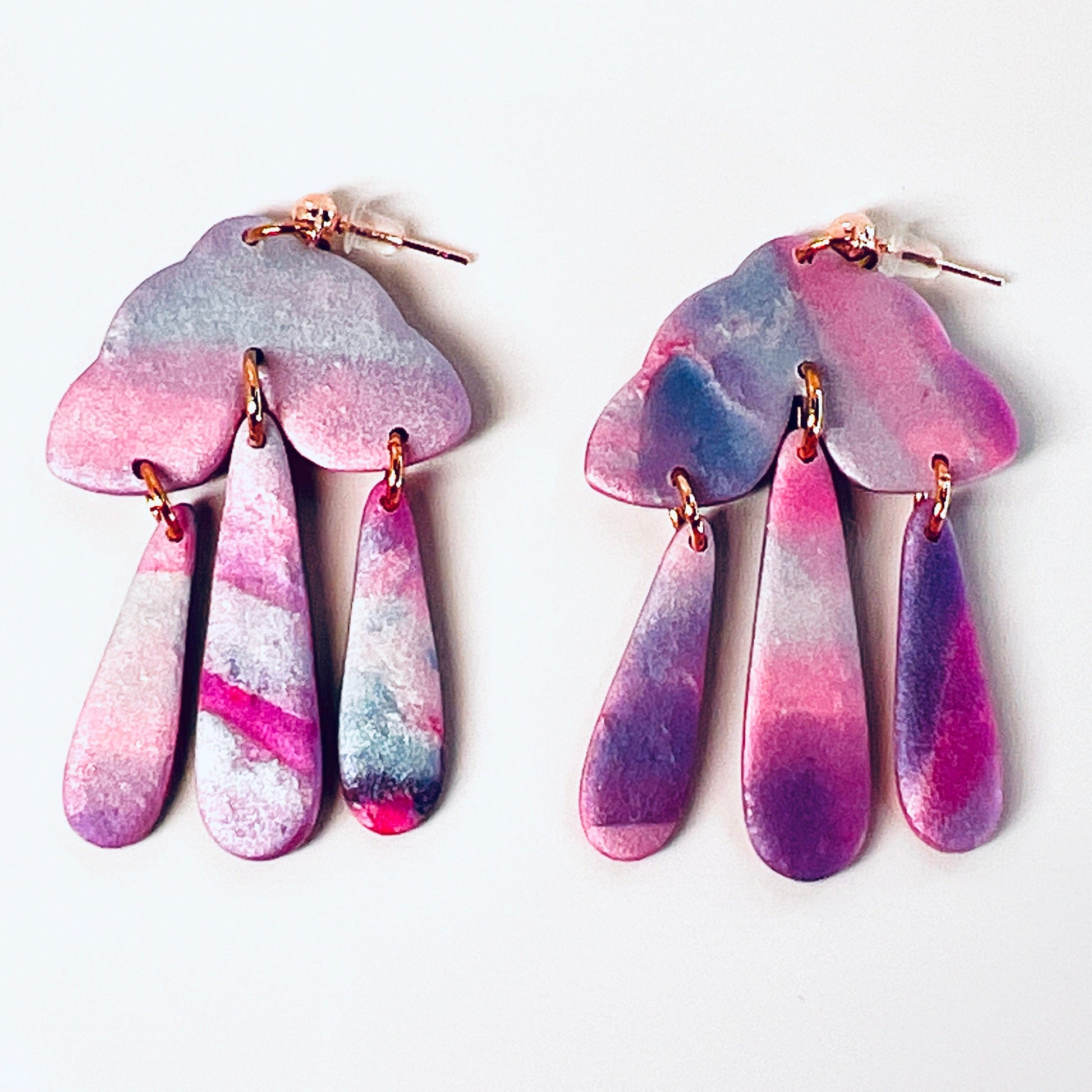 Earrings Nayeli - Pastel Scalloped Arch Earrings