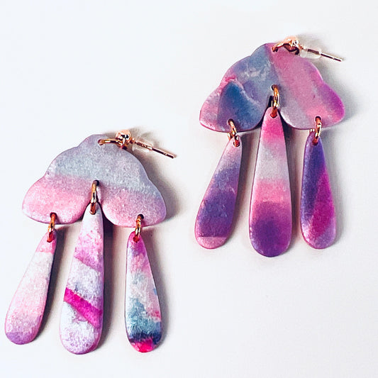 Earrings Nayeli - Pastel Scalloped Arch Earrings