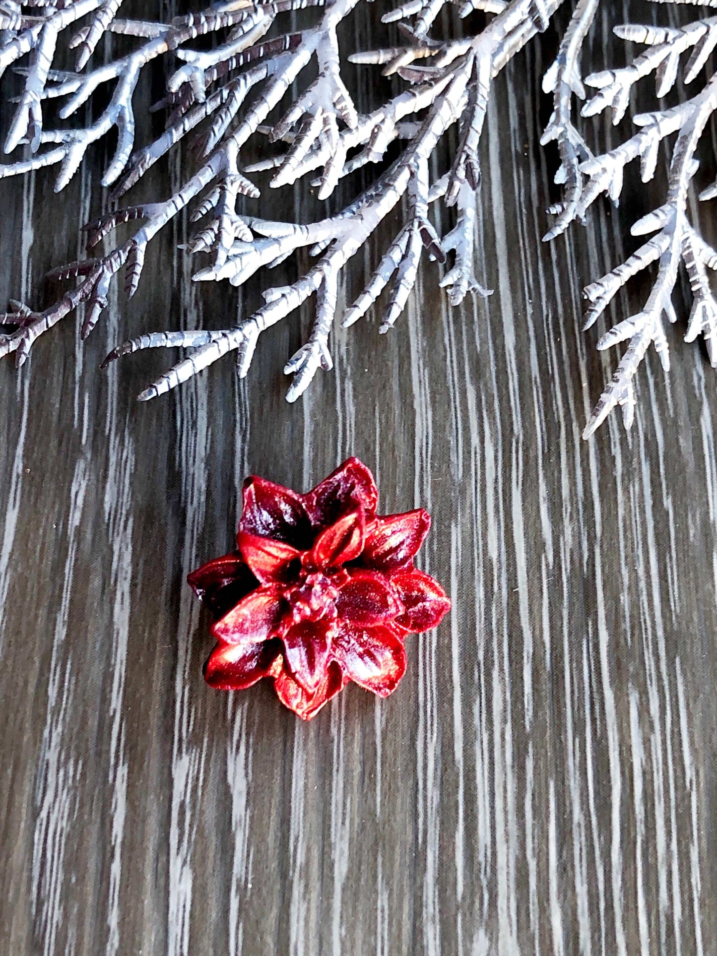 Earrings Poinsettia Stud Earrings