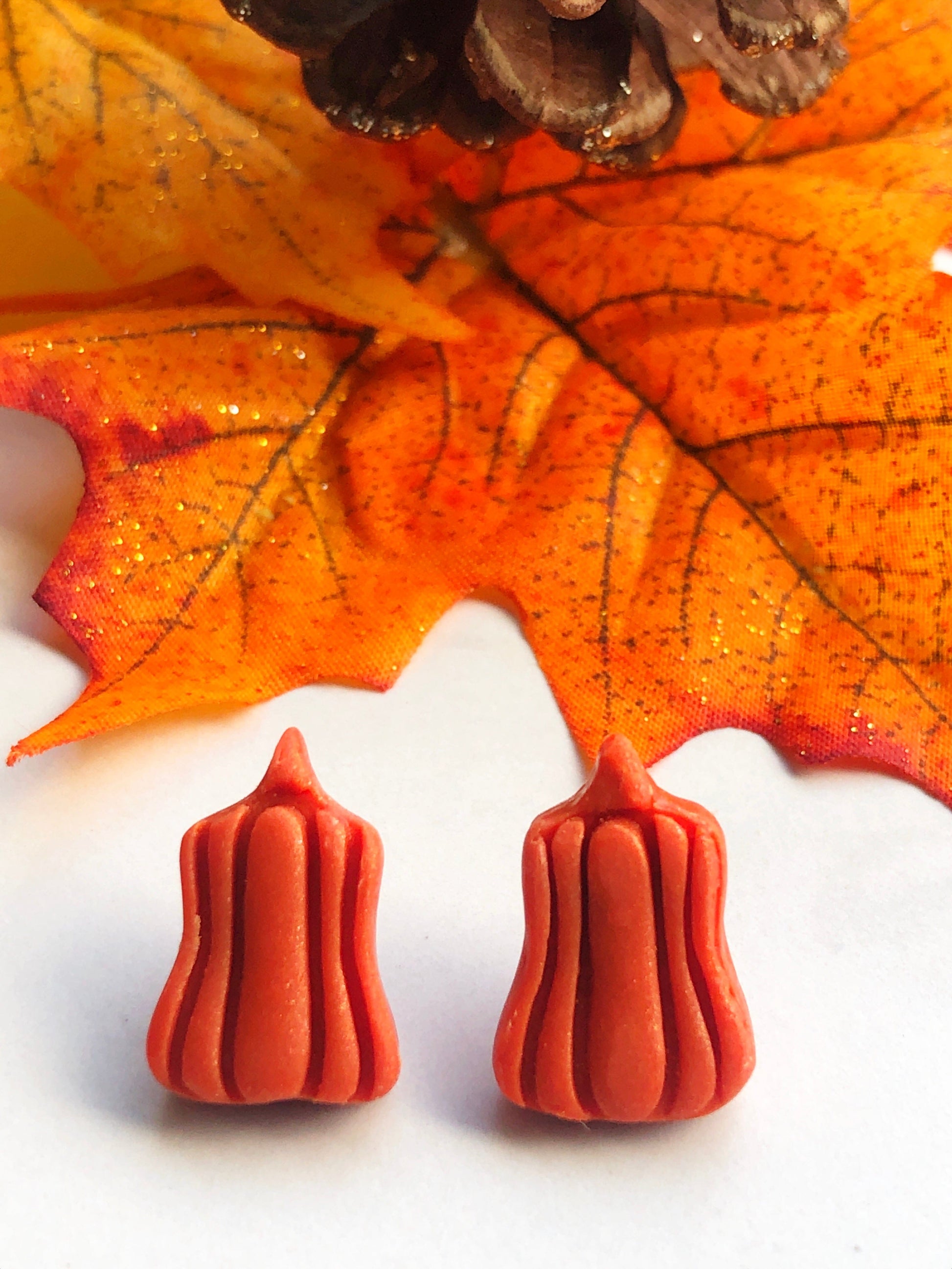 Earrings Pumpkin Stud Earrings