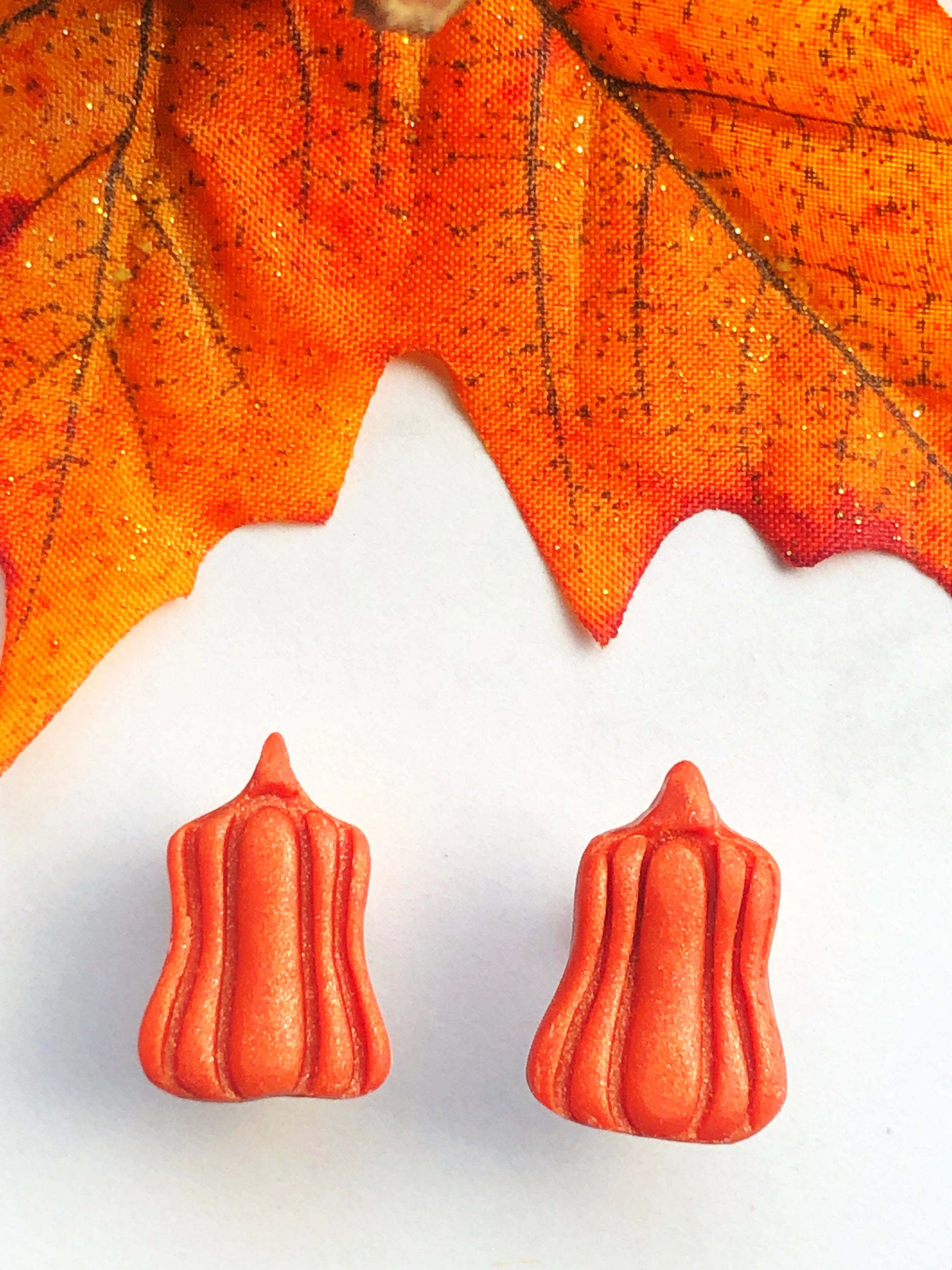 Earrings Pumpkin Stud Earrings