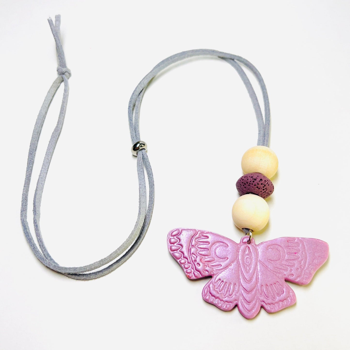 Oil Diffuser Purple with Gray Cord Butterfly Oil Diffuser