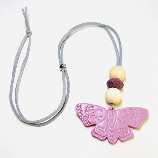 Oil Diffuser Purple with Gray Cord Butterfly Oil Diffuser