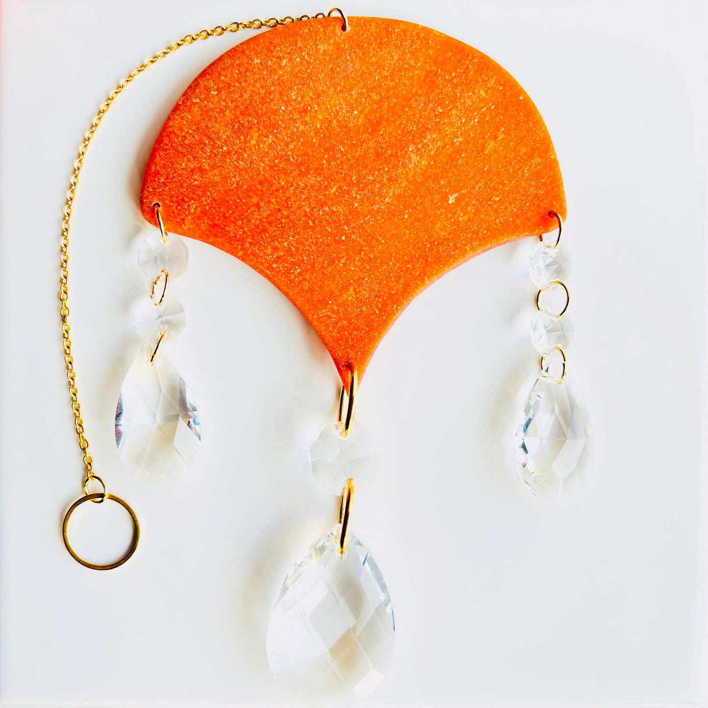 Suncatchers Orange Scallop Suncatcher
