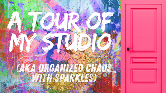 A Tour of My Craft Studio (aka Organized Chaos with Sparkles)