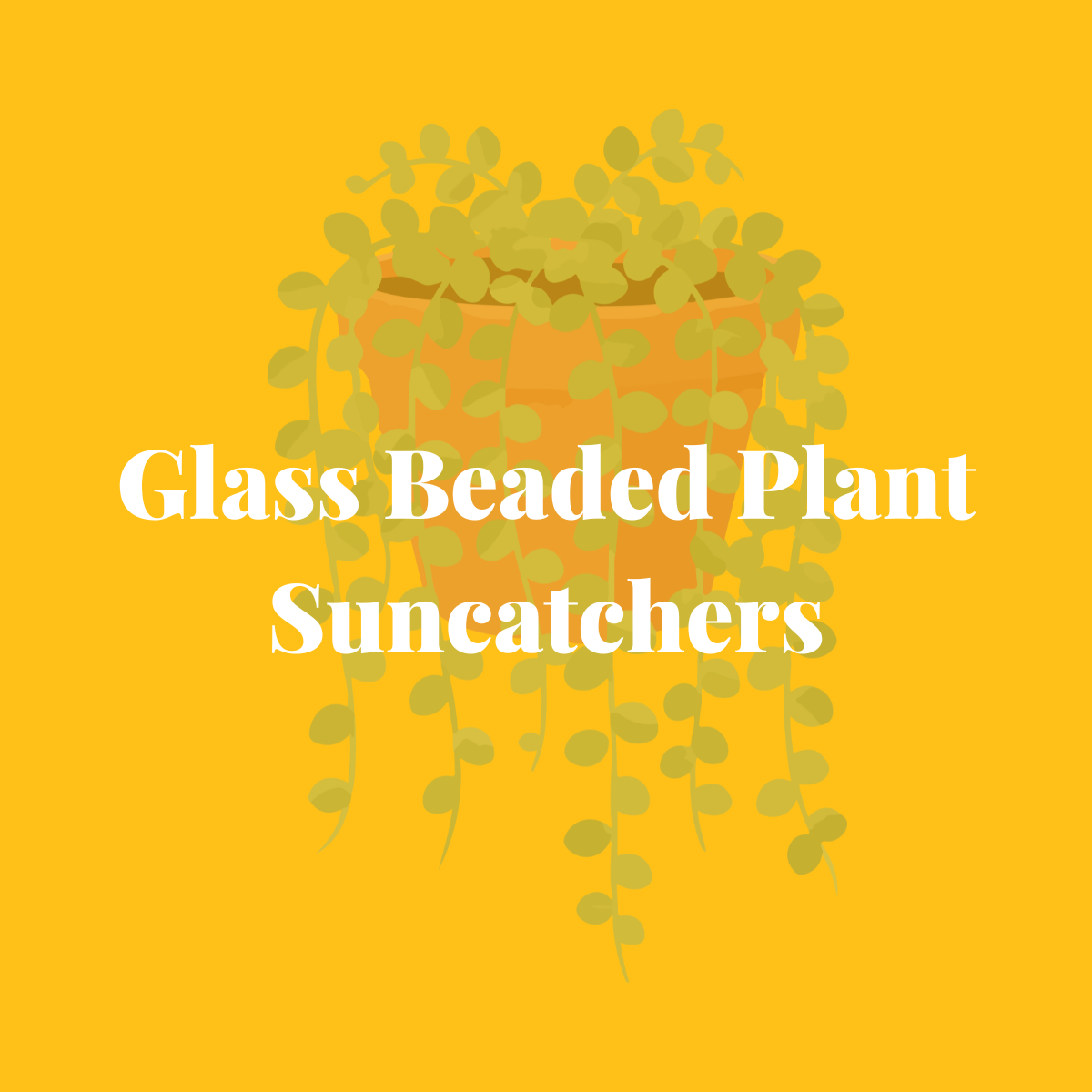 Glass Beaded Plant Suncatchers
