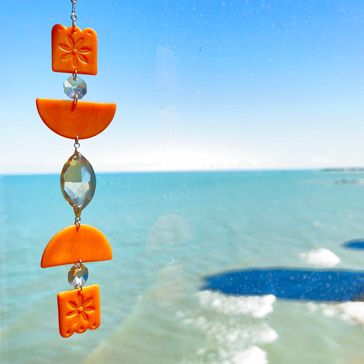 Orange Blooming Suncatcher