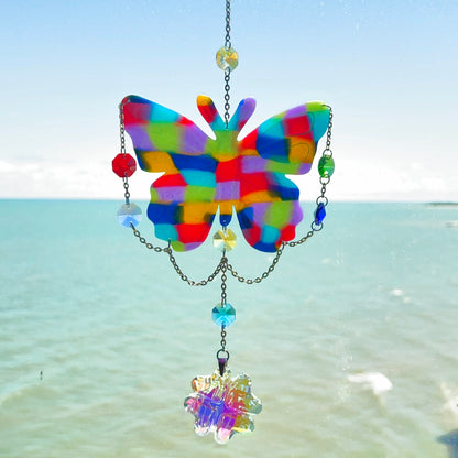 Multicolored Butterfly Suncatcher