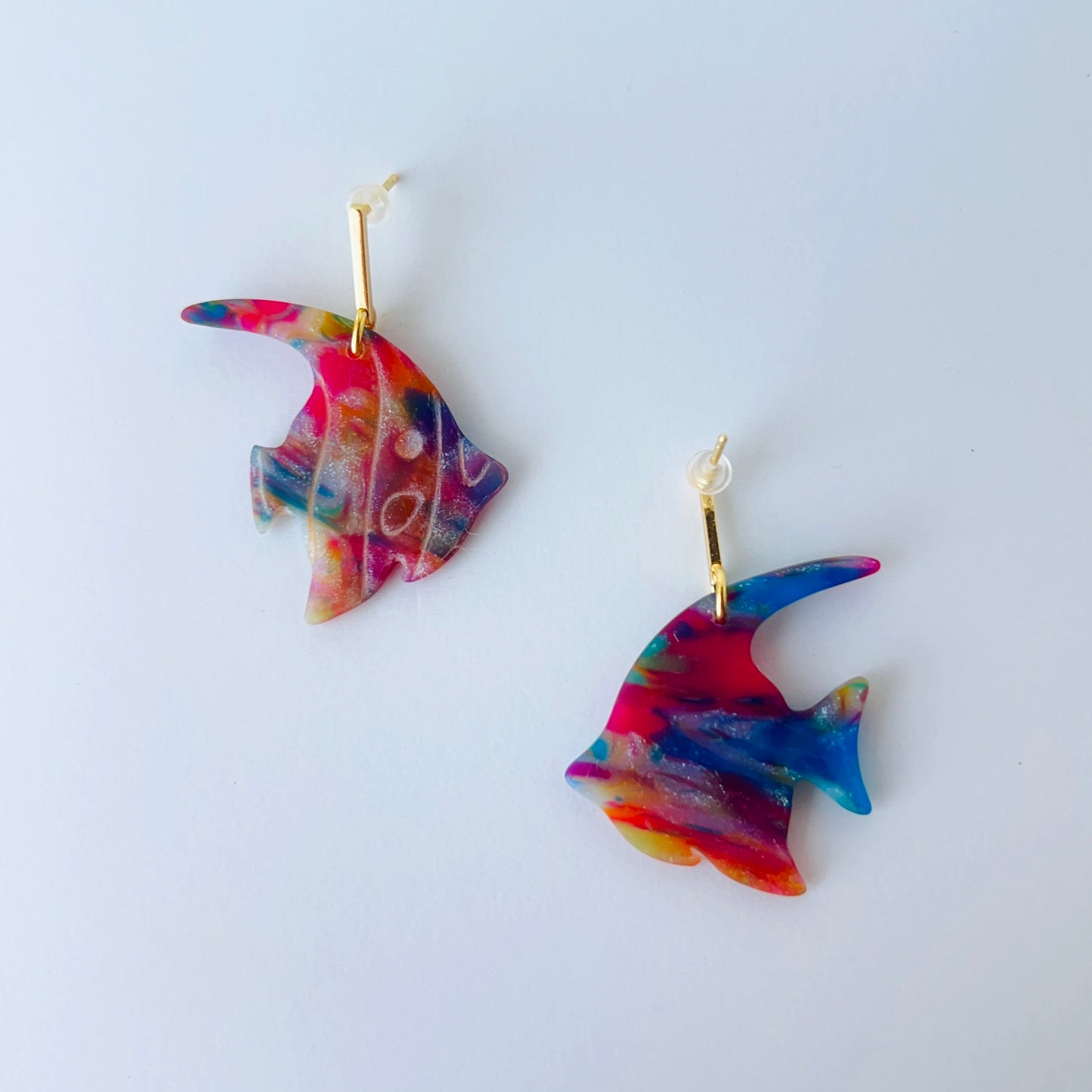 Tropical Fish Polymer Clay Earrings