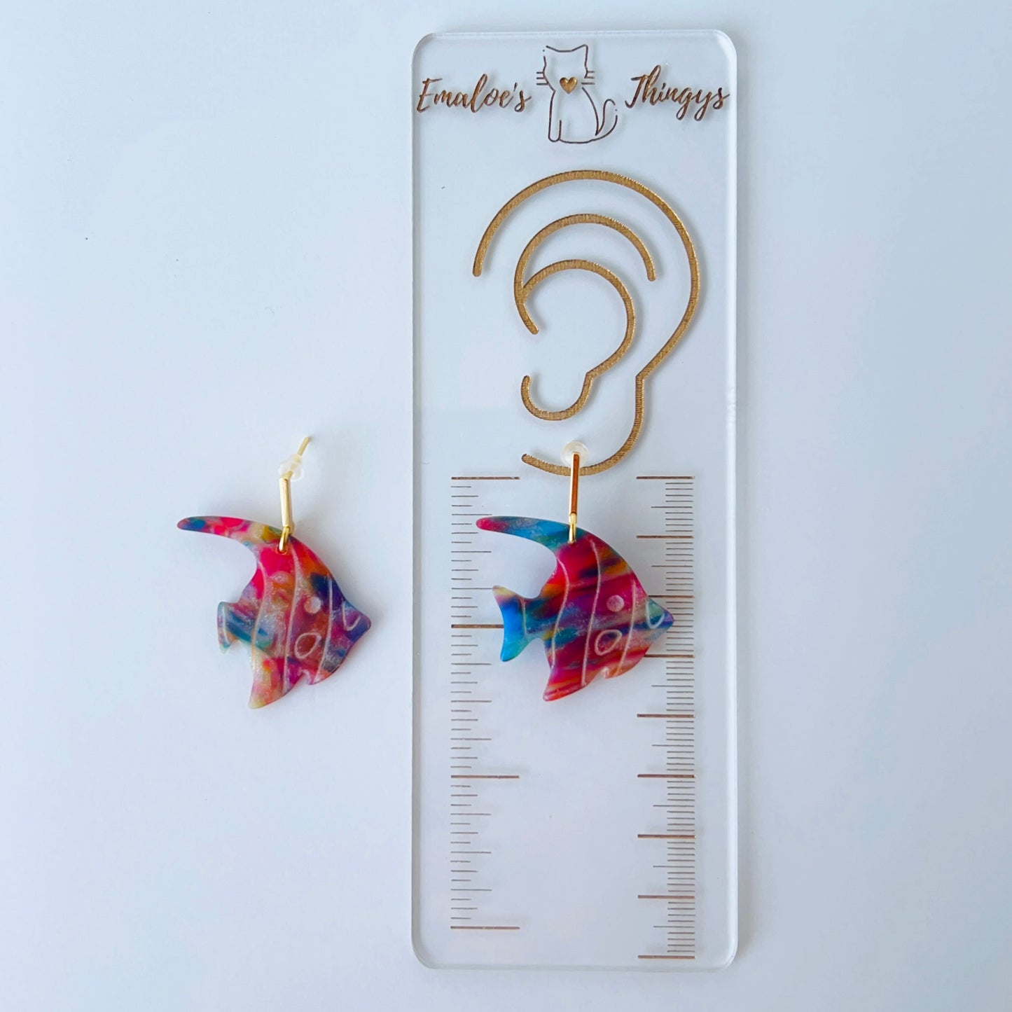Tropical Fish Polymer Clay Earrings