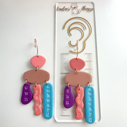 Own Your Awkward Earrings – Emaloe’s Thingys | Clay Dangle Earrings