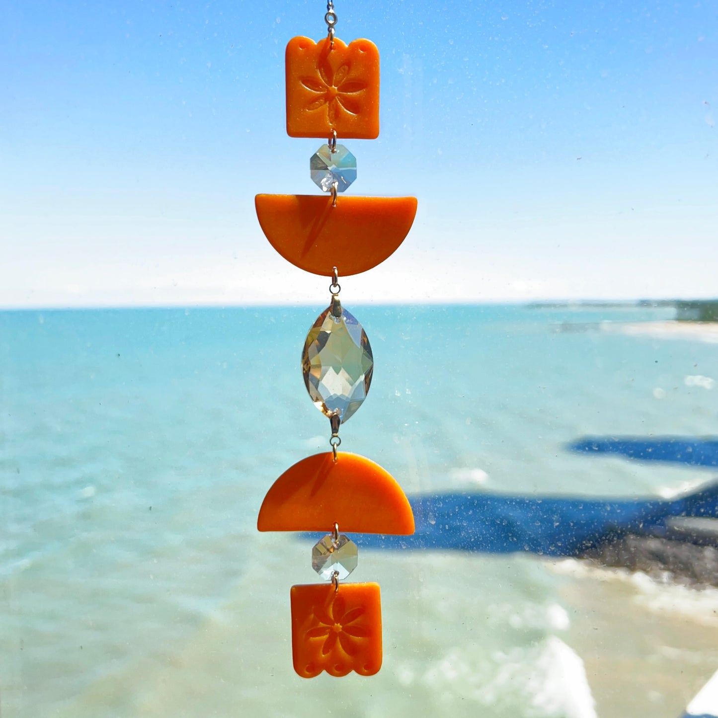 Orange Blooming Suncatcher