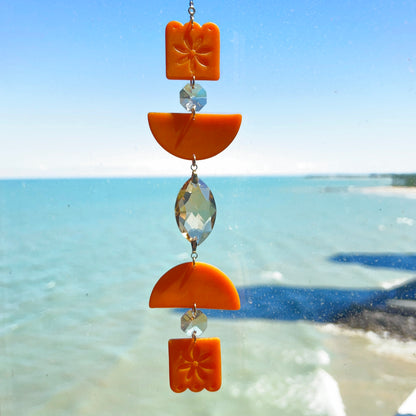 Orange Blooming Suncatcher