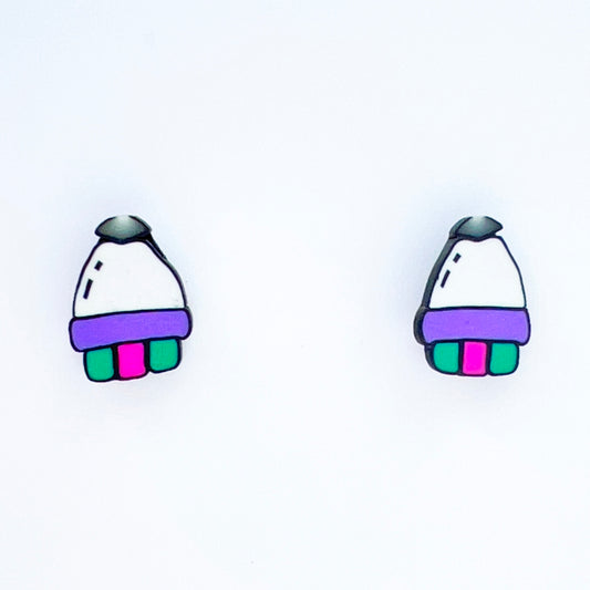 Rocket Ship Stud Earrings