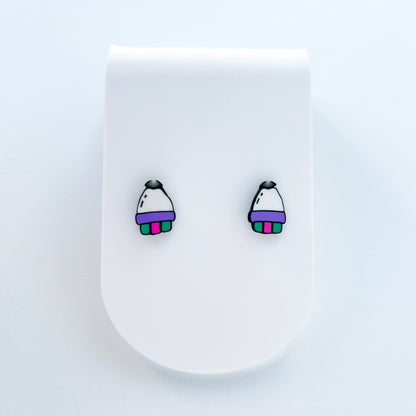 Rocket Ship Stud Earrings