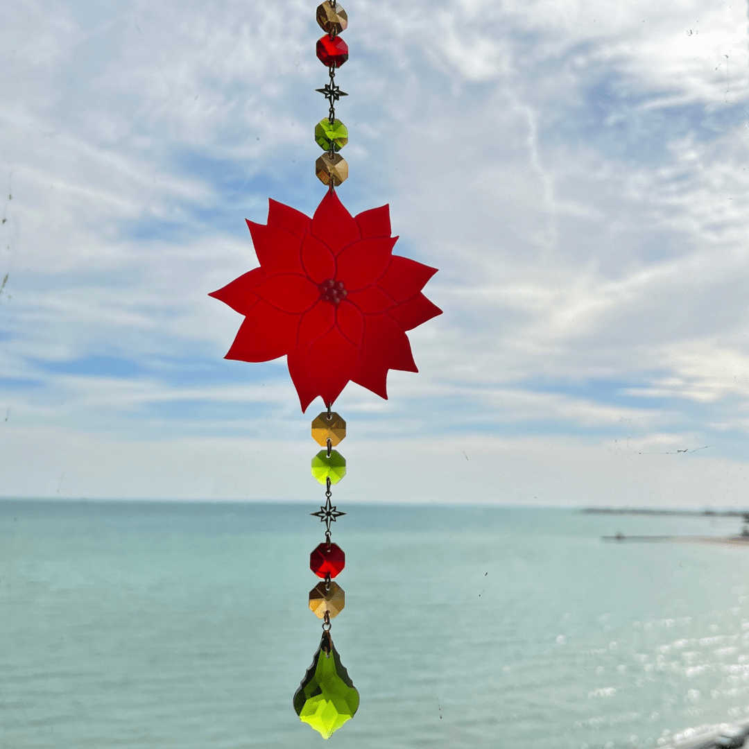 Poinsettia Suncatcher