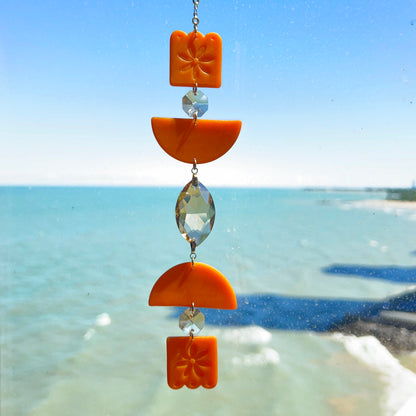 Orange Blooming Suncatcher